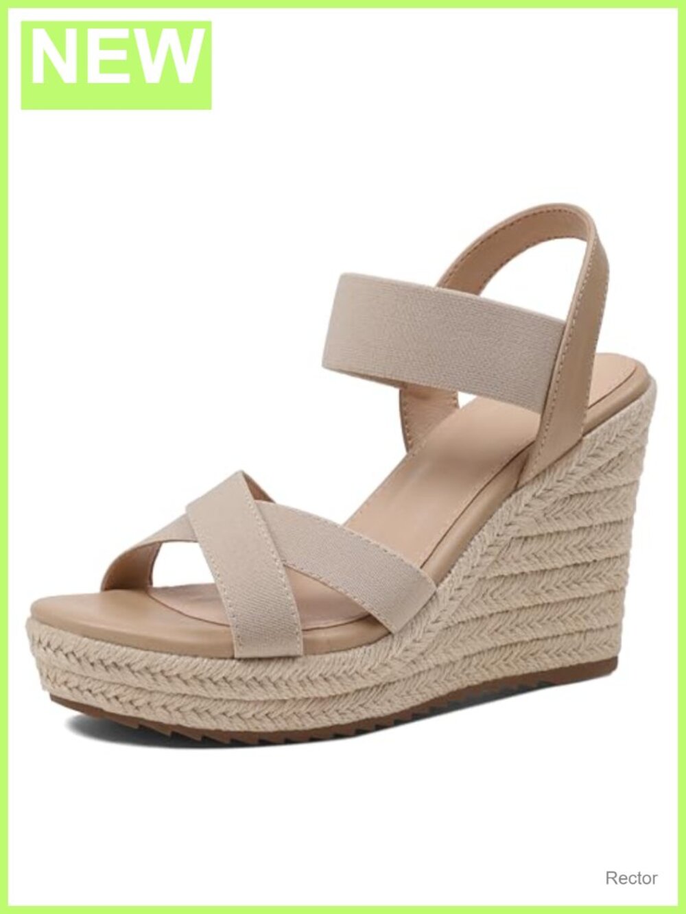 Wedge Sandals Open Toe Espadrilles Platform Slip On Ankle Strap Summer